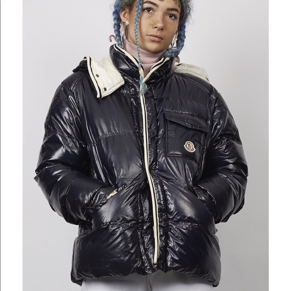 high shine moncler jacket